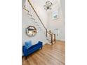 Grand foyer with high ceilings, hardwood floors, staircase, and charming details at 2039 Fisher Ne Trl, Atlanta, GA 30345