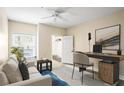 Comfortable home office featuring natural light, neutral tones, and a sleek desk at 955 Juniper Ne St # 4125, Atlanta, GA 30309