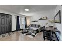 Cozy living room with hardwood floors and modern furnishings at 3071 Colonial Way # J, Atlanta, GA 30341