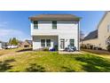 Spacious backyard with green grass, a patio area, and plenty of room for outdoor activities and relaxation at 9122 Golfview Cir, Covington, GA 30014