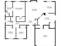 Detailed floor plan showcasing the layout, room dimensions, and spatial relationships of the property at 959 Romer Pl, Stone Mountain, GA 30083