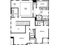 Second floor plan with an owner's suite, two bedrooms, and a laundry room at 5604 Meadowstone Walk, Kennesaw, GA 30152