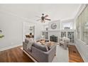 Cozy living room with hardwood floors, fireplace and lots of natural light at 1095 Boulevard Se Dr, Atlanta, GA 30317