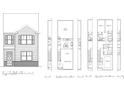 Detailed front elevation of a two-story home, showcasing the architectural design at 464 Reflection Dr # 22, Stockbridge, GA 30281