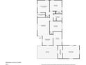 Detailed floorplan showcasing the layout of the home, including bedrooms, living spaces, and carport at 3588 Swallow Ln, Decatur, GA 30032
