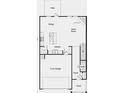 Layout of the home's first floor showing the kitchen, dining area, great room, and a two-car garage at 234 Groveton Ct, Euharlee, GA 30145