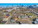 An aerial view of the neighborhood showcasing proximity to the city skyline and Mercedes-Benz Stadium at 160 Vine Nw St, Atlanta, GA 30314