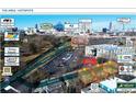 Aerial view of the area, highlighting nearby locations and travel times at 206 Reinhardt St Se, Atlanta, GA 30312