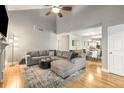Open living room and dining area with modern décor and ample space at 2131 N Forest Trl, Atlanta, GA 30338