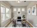 Stylish home office with soothing wall colors, contemporary decor and natural light at 112 Asher Dr, Carrollton, GA 30116