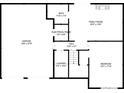 Basement floor plan showing layout of Gathering room, bedroom, bath, laundry, electrical room, and garage at 713 Shore Ln, Lithonia, GA 30058