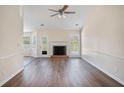 Bright living room with fireplace and hardwood floors at 45 Buckeye Cir, Covington, GA 30016