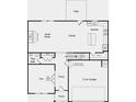 Detailed floor plan of the home's first floor, showcasing the layout and room dimensions at 217 Groveton Ct, Euharlee, GA 30145