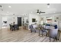 Open-concept living area with modern decor, stylish furnishings, and plenty of natural light at 863 Birch St, Forest Park, GA 30297