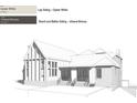 Exterior sketch with color samples for board and batten siding in Urbane Bronze at 295 Pebble Trl, Alpharetta, GA 30009