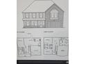 Detailed floor plan showcasing the layout of the first and second floors of the home at 818 Major Oak Ct, Villa Rica, GA 30180