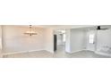Spacious open-concept living room featuring light-colored walls and vinyl flooring at 2447 Old Peachtree Rd, Duluth, GA 30097