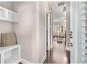 Welcoming entryway with hardwood floors and a view into the living area at 1370 Dupont Nw Park, Atlanta, GA 30318