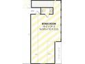 Upstairs layout of a bonus room with half bath and attic access at 1276 B Rutledge Rd, Acworth, GA 30101