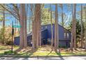 Stylish blue home at Trailmore Court with ample greenery and a well-maintained yard at 210 Trailmore Ct, Roswell, GA 30076