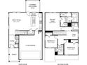 Detailed floor plan showcasing the layout of the first and second floors, including the primary suite and eat-in kitchen at 4825 Marjorie Dr, Cumming, GA 30041