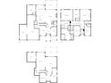 Detailed floor plan showcasing the layout of all three floors of the home at 1930 Collins Hill Rd, Lawrenceville, GA 30043
