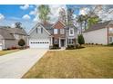 Beautiful two-story home with an attached two-car garage and landscaped front yard at 4015 Embassy Way, Lilburn, GA 30047