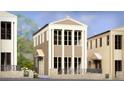 Beautifully designed three-story building with a covered entry and symmetrical facade at 235 Rolison Way, Fayetteville, GA 30214