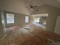 Spacious main bedroom boasts vaulted ceilings and bright, natural light at 5761 Harrier Ln, Atlanta, GA 30349