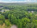 Lush, green aerial view of the acreage surrounding this home, featuring mature trees and beautiful views at 152 Sherwood Ln, Canton, GA 30115