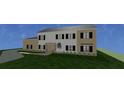 Rendering of a spacious two-story home with dark window trim and a patterned stone walkway at 2650 Roswell Rd, Marietta, GA 30062