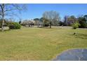 Expansive front lawn, perfect for outdoor activities and enhanced curb appeal, with mature trees at 3528 Highway 42 S, Locust Grove, GA 30248