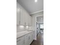 Open-concept kitchen area with sleek countertops, modern cabinetry, and stainless steel appliances, perfect for entertaining at 4256 Azalea Ridge Way, Hoschton, GA 30548