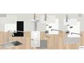 Bathroom fixture and cabinet design scheme showing colors, faucet type, sinks, and cabinet colors at 101 Priestwood Ln, Acworth, GA 30102