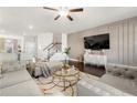Cozy living room features modern decor, stylish furniture, and plenty of natural light at 82 Rising Fawn Ln, Marietta, GA 30060