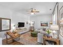 Bright living room with modern decor, hardwood floors, and comfortable seating at 91 Griggs Sw St, Marietta, GA 30064