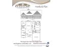 Hemlock Plan floor plan showing the layout of rooms, and house elevation at 490 Benson Meadows Dr, Dallas, GA 30157