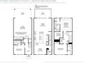 Detailed floor plan showcasing the layout of this home with 3 bedrooms and 2-car garage at 2637 Camphor Se Xing # 83, Smyrna, GA 30080
