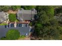 Aerial view of condo complex showing parking and surrounding green space at 606 Se Riverview Dr # 606, Marietta, GA 30067
