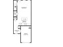 First floor floor plan featuring an entrance, garage, kitchen, and living room at 222 Alton Cir, Villa Rica, GA 30180