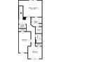 Second floor floor plan showing multiple bedrooms, bathrooms, and laundry at 222 Alton Cir, Villa Rica, GA 30180