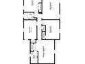 A well-organized floorplan layout showing the arrangement of rooms and spaces in the home at 1679 Sw Lisbon Sw Dr, Atlanta, GA 30310