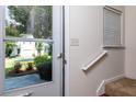 Interior view of front door, stairs, and view outside to lawn at 137 Venture Path, Hiram, GA 30141