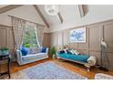 Cozy living room with hardwood floors, vaulted ceilings, and stylish furnishings at 931 Fairfield Dr, Marietta, GA 30068