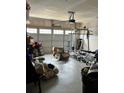 Spacious two-car garage with ample storage space and a workbench area at 2660 Bateman Sw St, Powder Springs, GA 30127