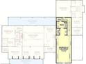 Detailed floor plan showcasing the layout of the home, including bedrooms and kitchen at 0 Mcbride Rd, Fayetteville, GA 30215