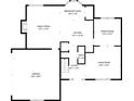First floor plan showing the layout of the kitchen, Gathering room, and dining room at 5615 Crystal Hl, Stone Mountain, GA 30088