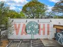 A vibrant mural that reads 