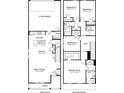 Spacious two-story floor plan featuring open-concept living, four bedrooms, a loft, and attached two car garage at 2264 Ashton Dr, Conyers, GA 30013