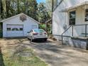 Detached garage with basketball hoop, located next to house at 2453 Fernleaf Ln, Decatur, GA 30033